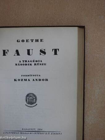 Faust I-II.