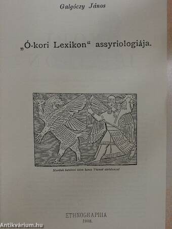 "Ó-kori Lexikon" assyriologiája