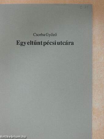 Egy eltűnt pécsi utcára