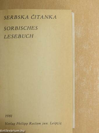 Sorbisches Lesebuch