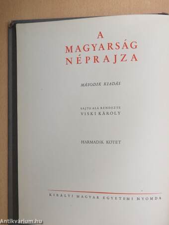 A magyarság néprajza III.