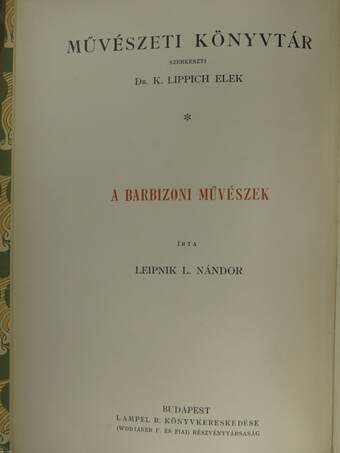 A barbizoni művészek