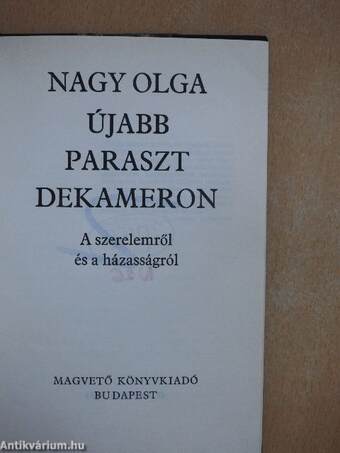 Újabb paraszt Dekameron