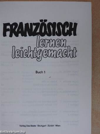 Französisch lernen leichtgemacht 1