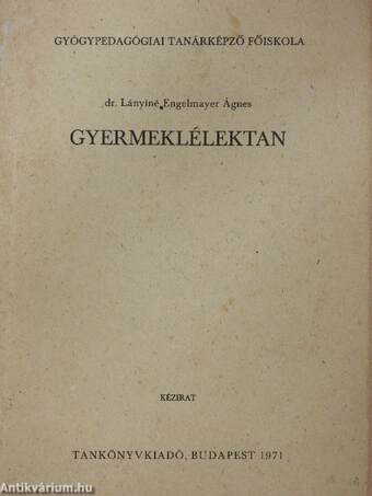 Gyermeklélektan