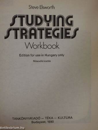 Studying Strategies - Workbook