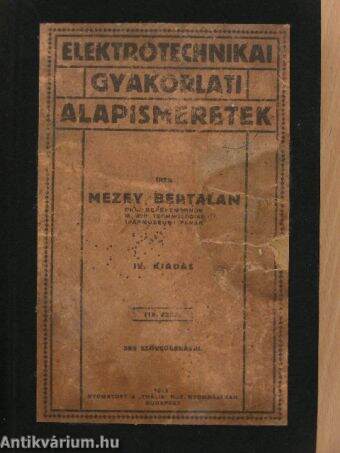 Elektrotechnikai gyakorlati alapismeretek