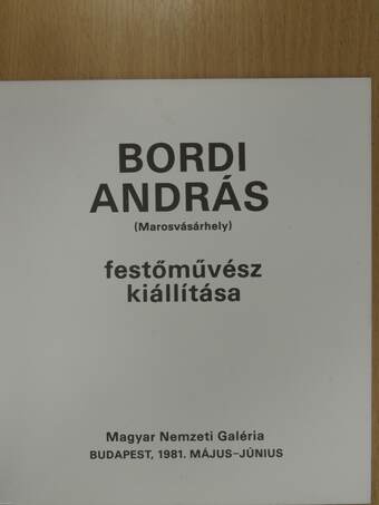 Bordi András festőművész kiállítása