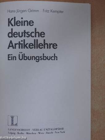 Kleine deutsche Artikellehre