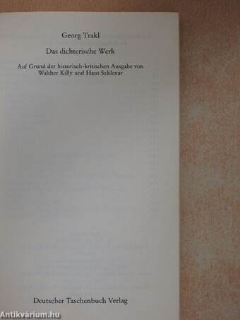 Das dichterische Werk