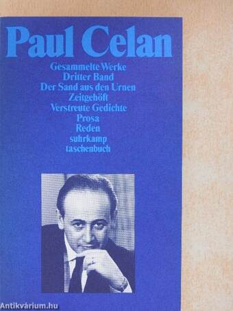 Paul Celan Gesammelte Werke III.