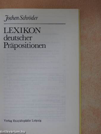 Lexikon deutscher Präpositionen