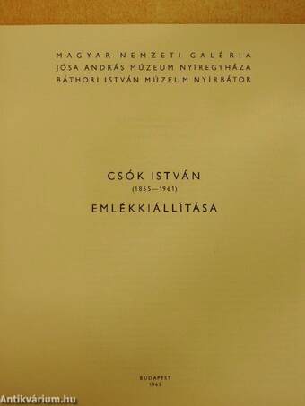 Csók István emlékkiállítása