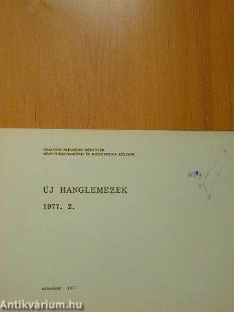 Új hanglemezek 1977. 2