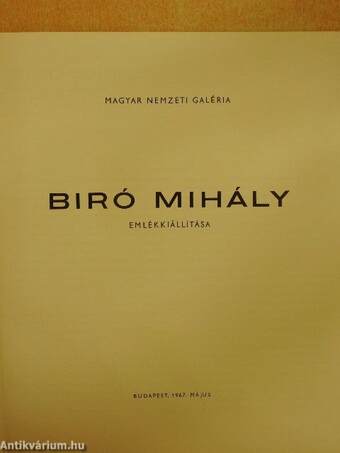 Biró Mihály emlékkiállítása