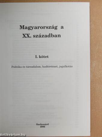 Révai új lexikona 1-18./Magyarország a XX. században I-V.