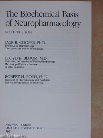 The Biochemical Basis of Neuropharmacology