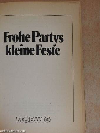 Frohe Partys kleine Feste