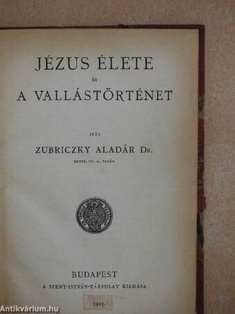 Jézus élete és a vallástörténet