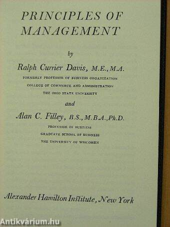 Principles of Management