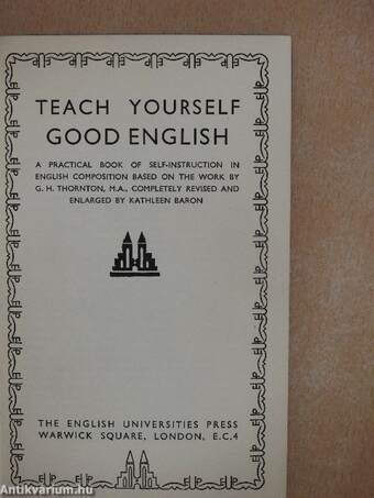 Teach Yourself Good English