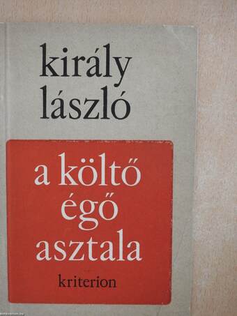 A költő égő asztala (dedikált példány)