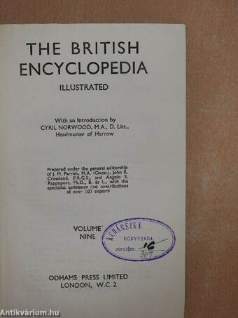 The British Encyclopedia 9. (töredék)