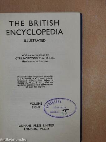 The British Encyclopedia 8. (töredék)