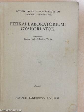 Fizikai laboratóriumi gyakorlatok