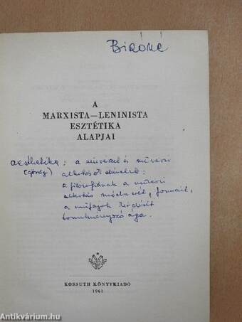 A marxista-leninista esztétika alapjai