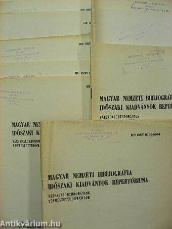 Magyar Nemzeti Bibliográfia Időszaki Kiadványok Repertóriuma 1988. (nem teljes évfolyam)