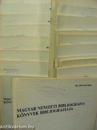 Magyar Nemzeti Bibliográfia - Könyvek bibliográfiája 1989. (nem teljes évfolyam)