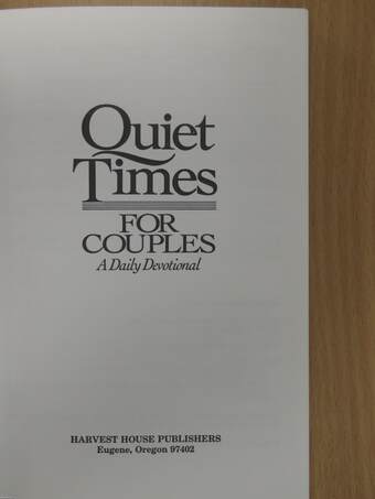 Quiet Times for Couples