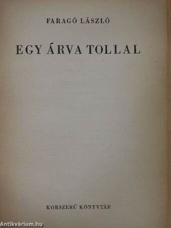 Egy árva tollal