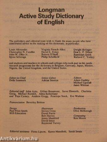 Longman Active Study Dictionary of English