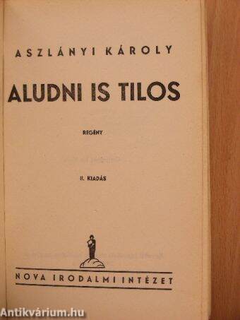 Aludni is tilos