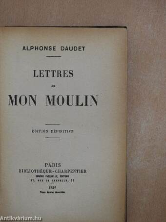 Lettres de mon moulin