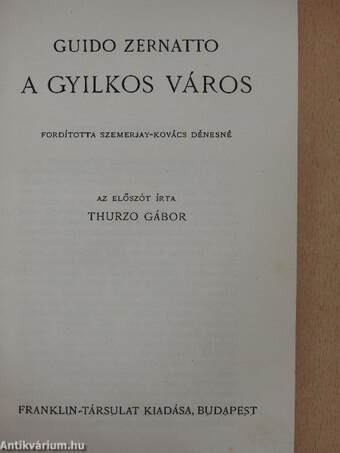 A gyilkos város