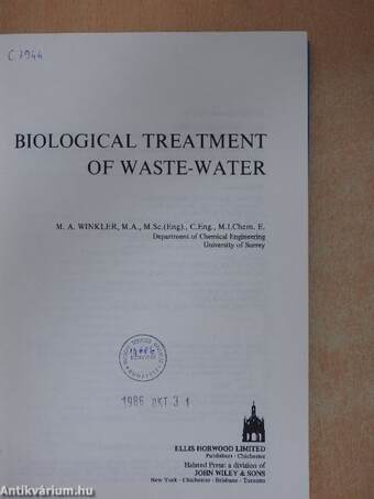 Biological Treatment of Waste-Water