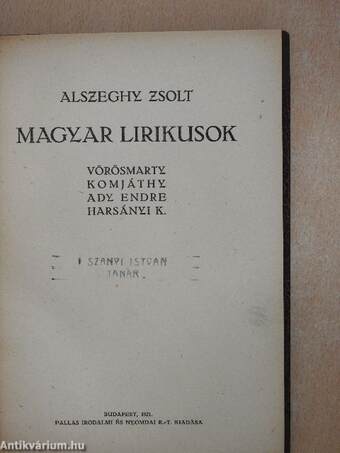 Magyar lirikusok