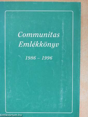 Communitas Emlékkönyv 1986-1996