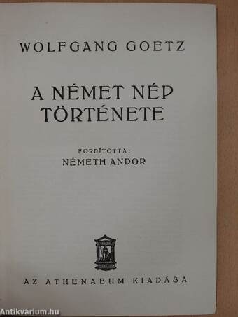 A német nép története