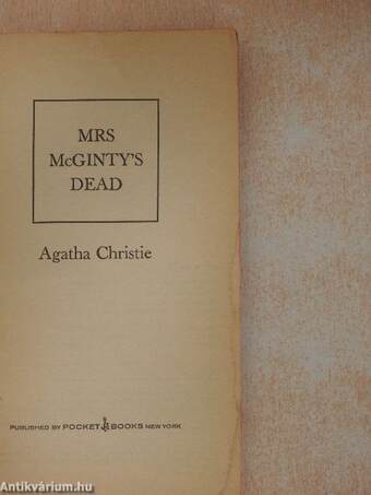 Mrs. McGinty's Dead