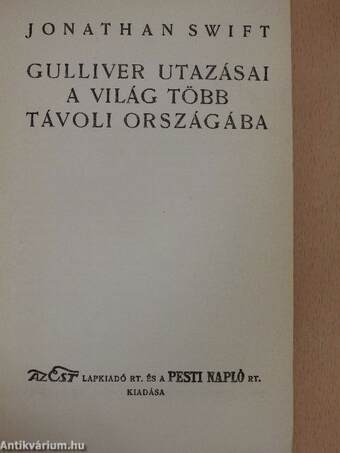 Gulliver utazásai a világ több távoli országába