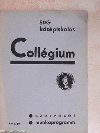 SDG középiskolás Collégium