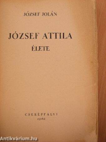 József Attila élete