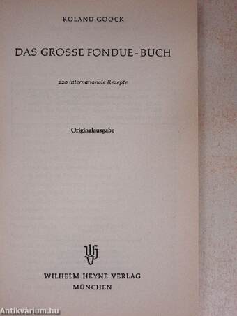 Das grosse fondue-buch