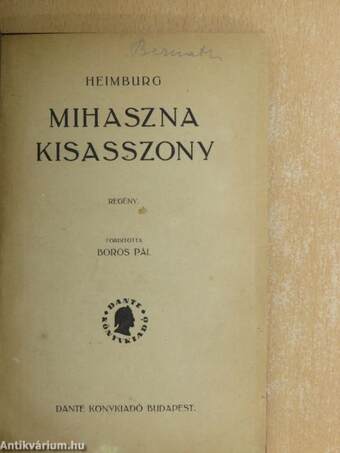 Mihaszna kisasszony