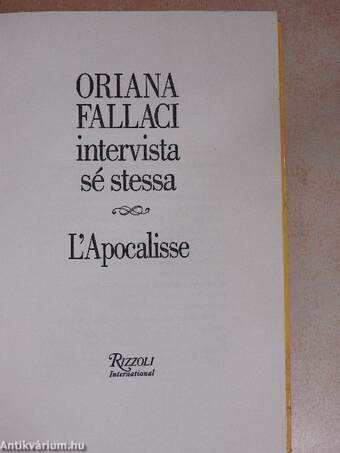 Oriana Fallaci intervista sé stessa