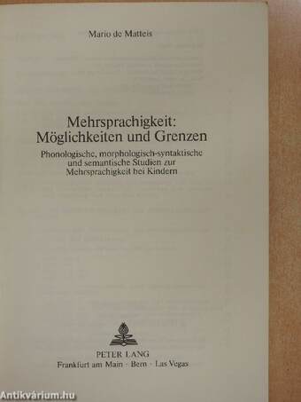 Mehrsprachigkeit: Möglichkeiten und Grenzen